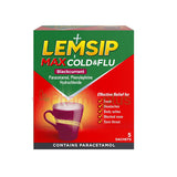 LEMSIP MAX COLD&FLU BLACKCURRANT SACHETS 5S