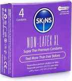 SKINS NON-LATEX XL SUPER THIN CONDOMS 4S