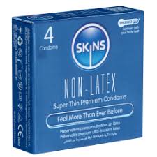 SKINS NON-LATEX SUPER THIN CONDOMS 4S