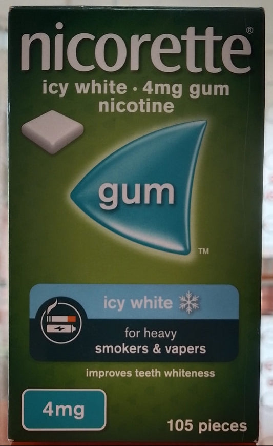 NICORETTE  GUM ICY WHITE 4MG 105S